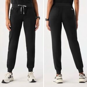 FIGS Zamora Jogger Scrub Pants Black Technical Collection SZ XS